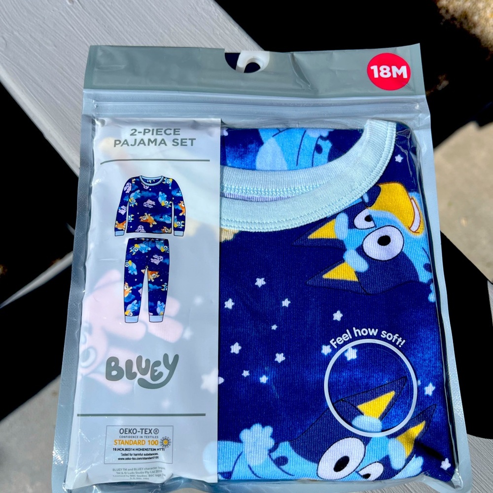 Bluey two piece pajamas NWT Various sizes toddler kids